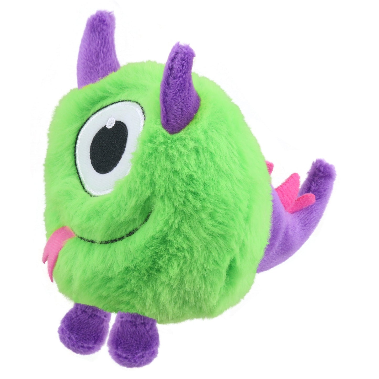 Glunk Green Micro-Monsters finger puppet alternate view – The Puppet Company PC008704 monster puppet for kids