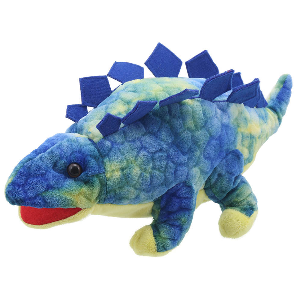 Blue Baby Stegosaurus Hand Puppet by The Puppet Company