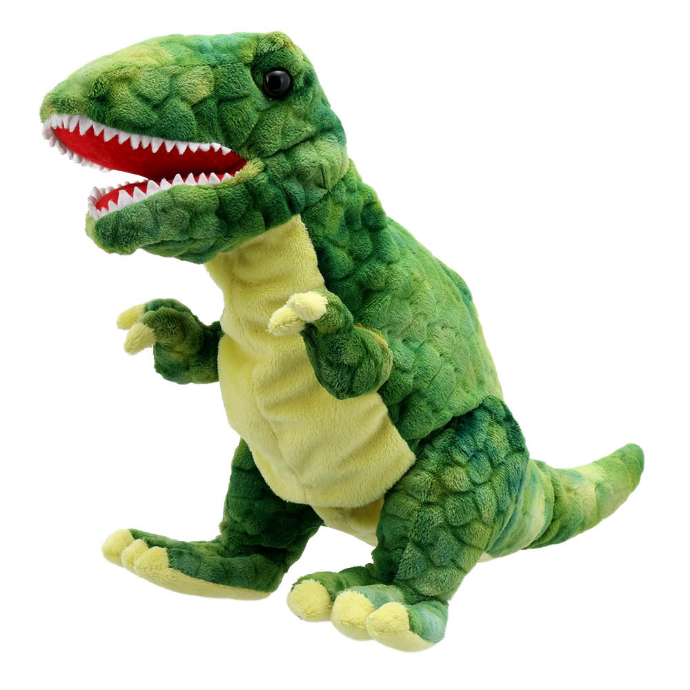 Green Baby T-Rex Hand Puppet by The Puppet Company