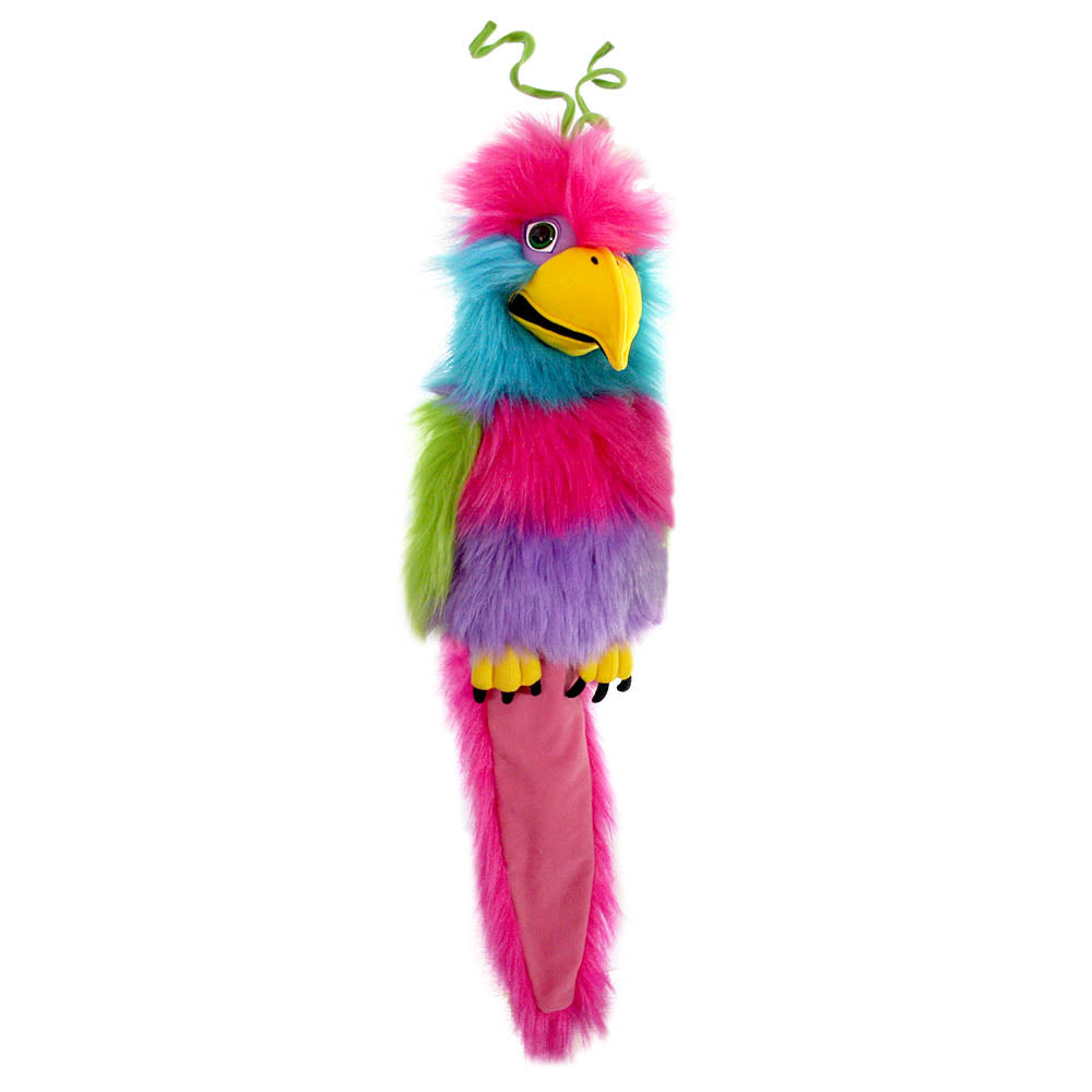 Bird of Paradise hand puppet by The Puppet Company with shapeable tropical plumage