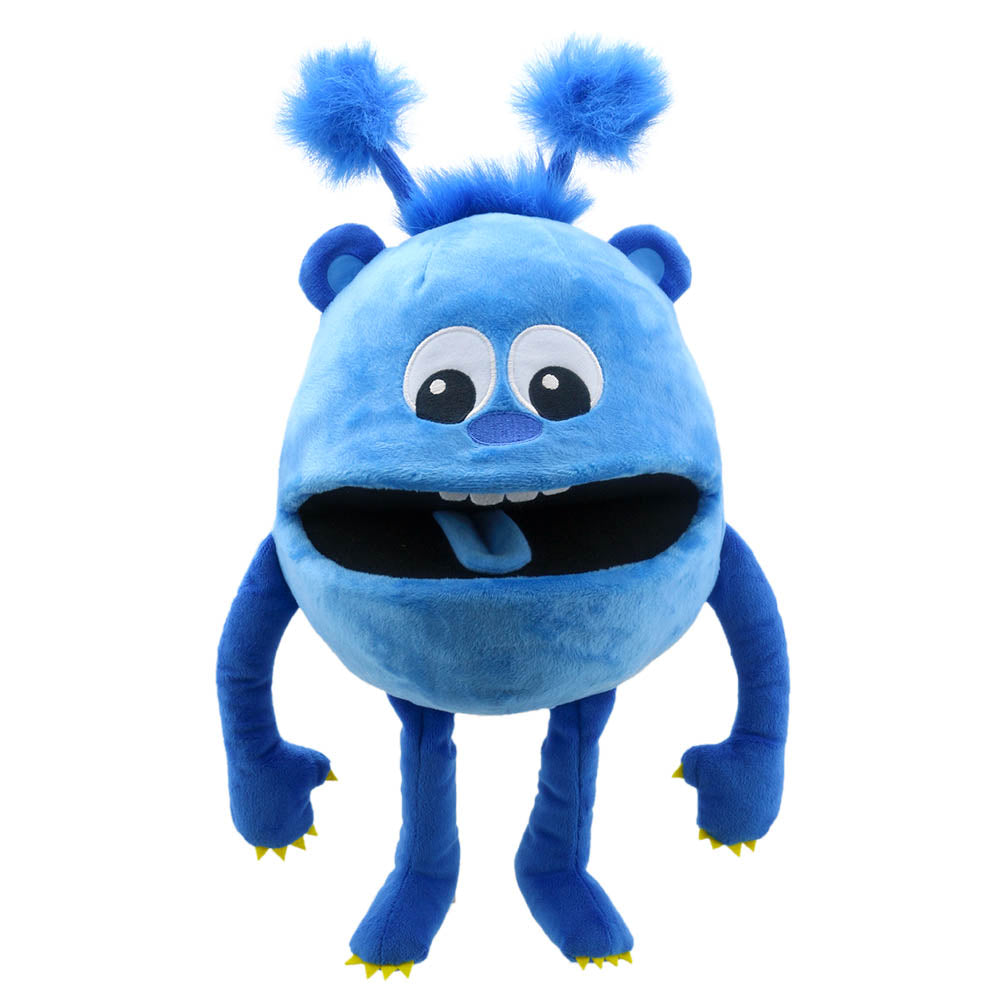 Blue Baby Monster hand puppet by The Puppet Company – colorful and fun kids' puppet for imaginative play