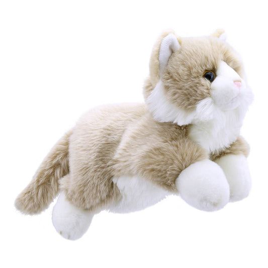 Beige & White Cat Full-Bodied Animal Puppet by The Puppet Company