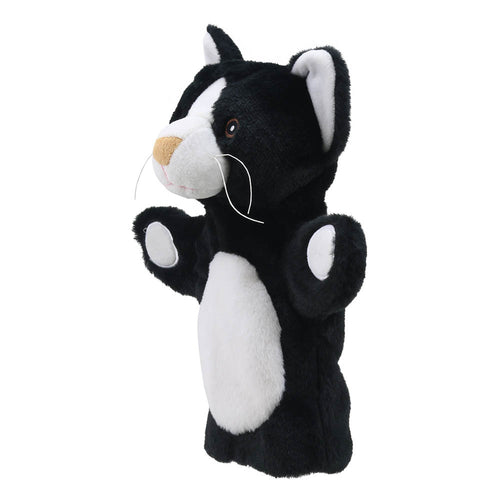 Black & White Cat ECO Animal Puppet Buddy — View 2 by The Puppet Company