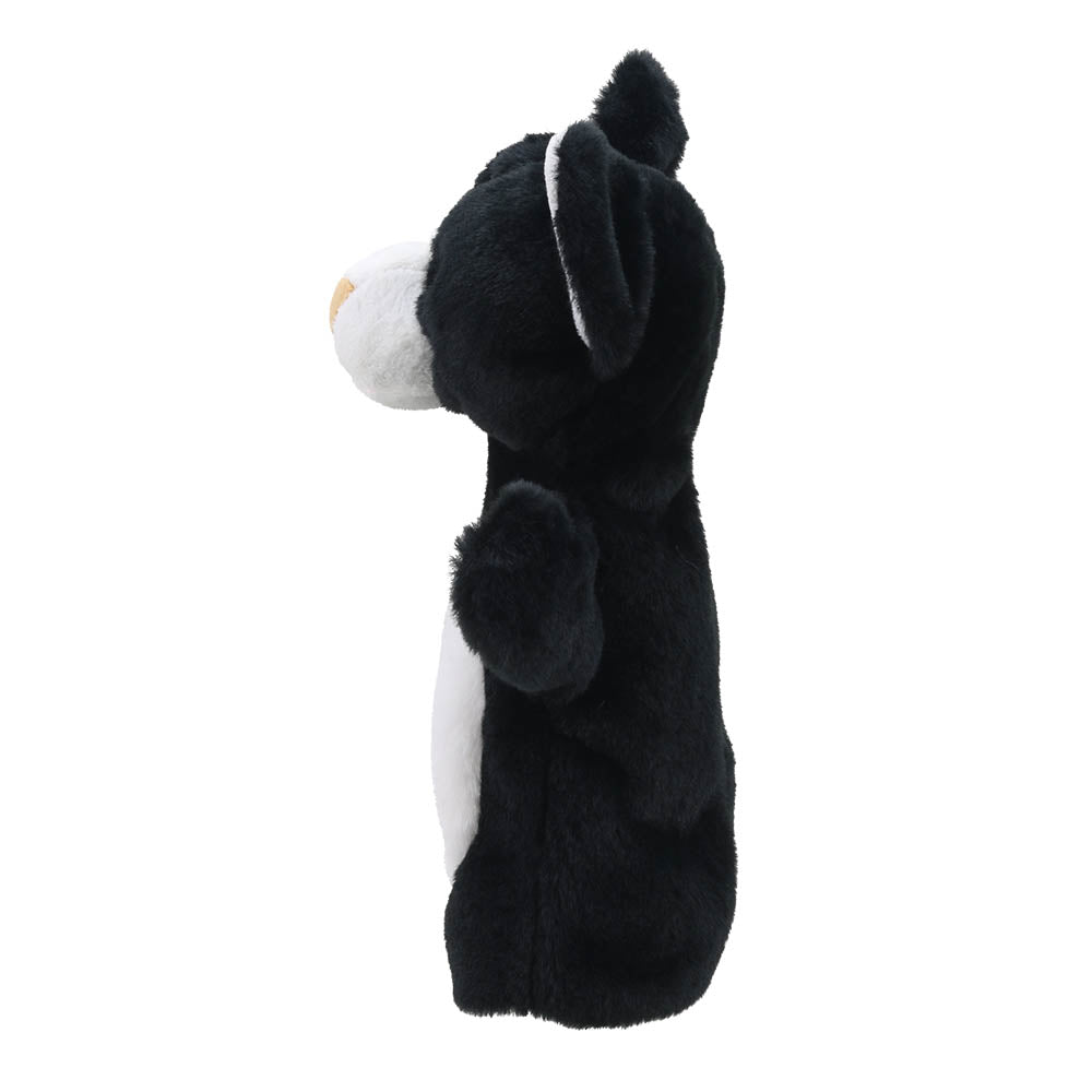 Black & White Cat ECO Animal Puppet Buddy — View 3 by The Puppet Company