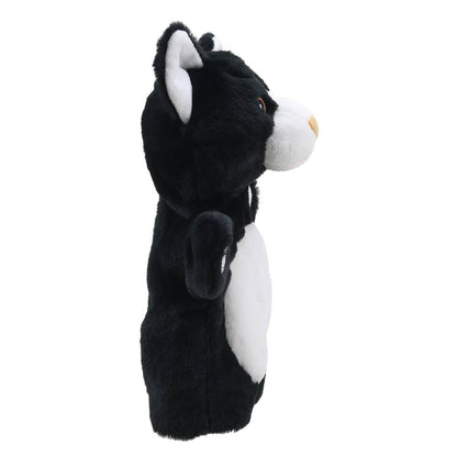 Black & White Cat ECO Animal Puppet Buddy — View 5 by The Puppet Company