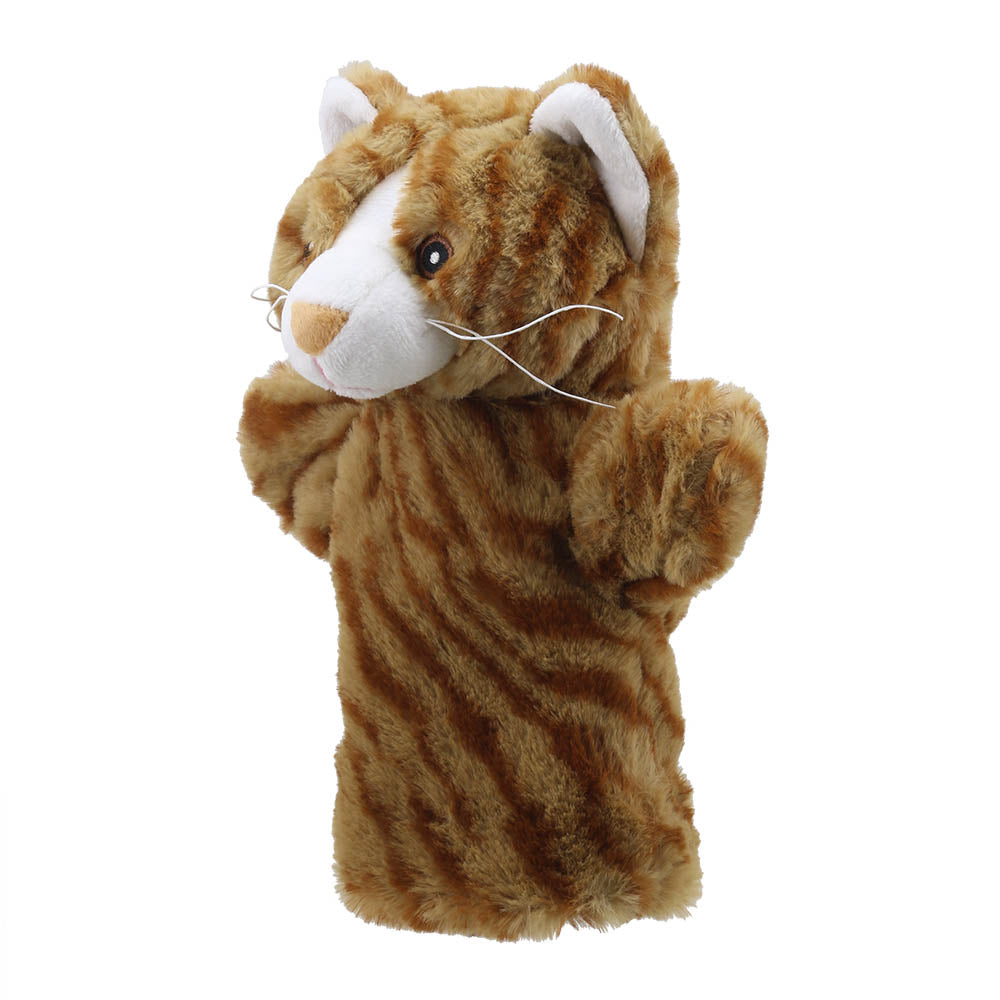 Ginger Cat ECO Animal Puppet Buddy — View 2 by The Puppet Company