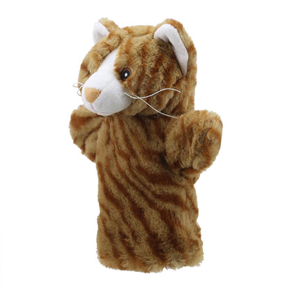 Ginger Cat ECO Animal Puppet Buddy — View 2 by The Puppet Company