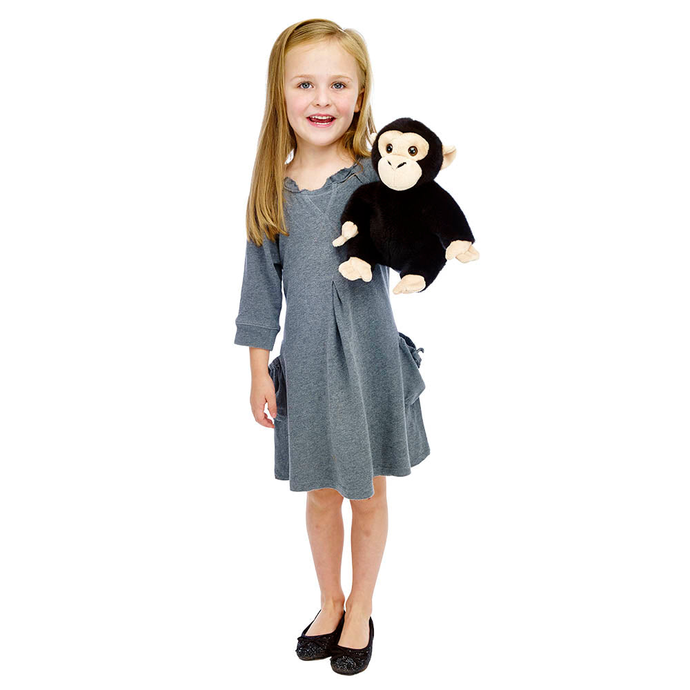 Chimp Full-Bodied Animal Puppet — View 2 by The Puppet Company