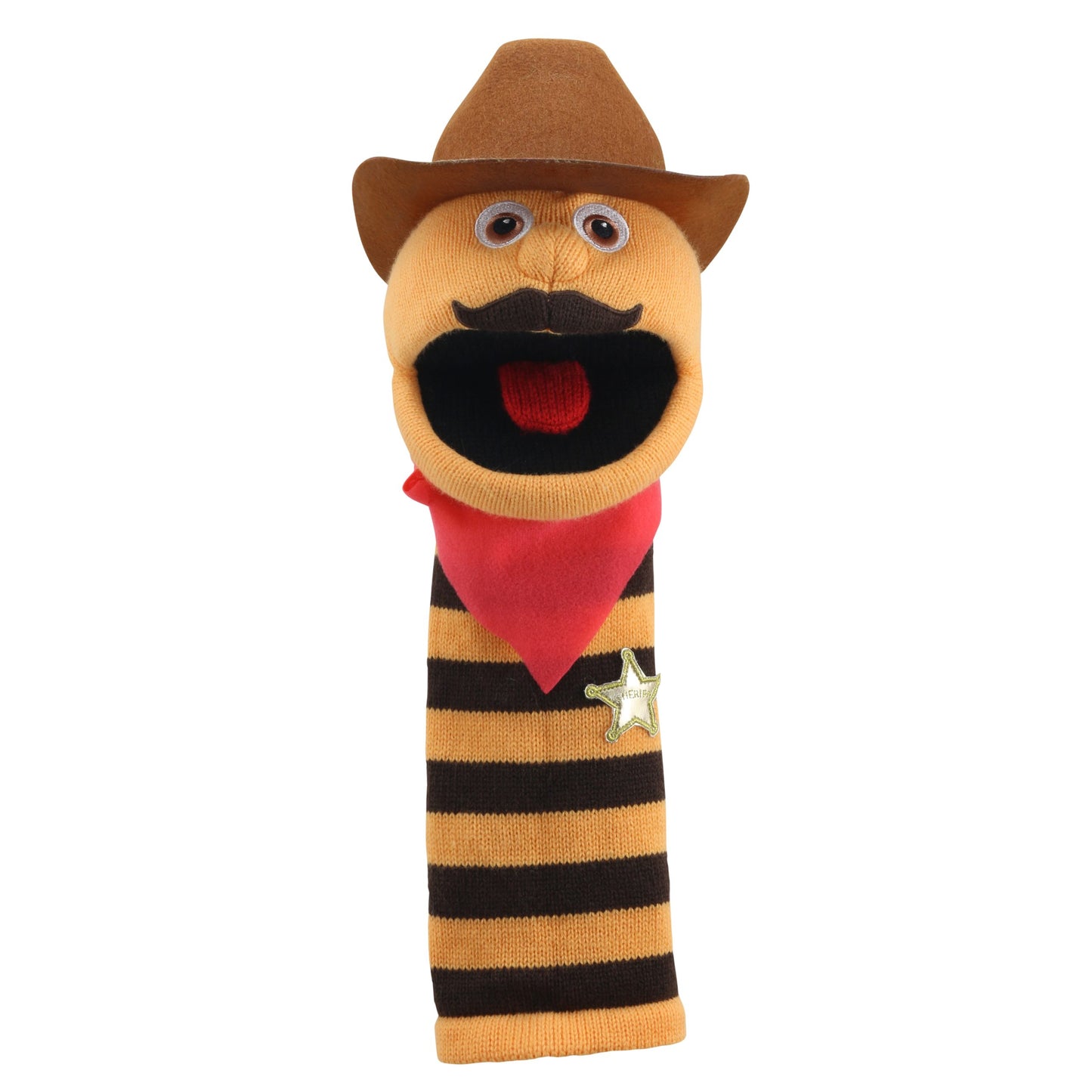 Cowboy ECO Knitted Hand Puppet by The Puppet Company
