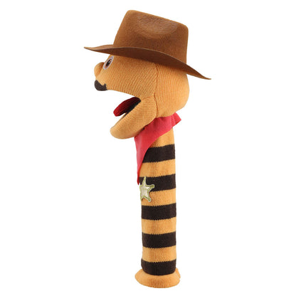 Cowboy ECO Knitted Hand Puppet — View 3 by The Puppet Company