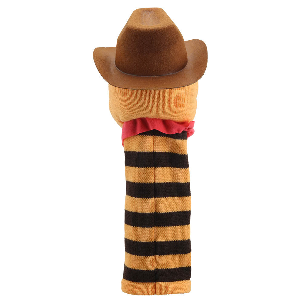 Cowboy ECO Knitted Hand Puppet — View 4 by The Puppet Company