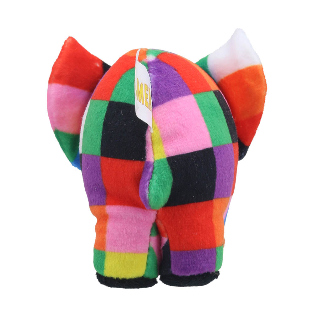 Elmer the Elephant finger puppet back view – The Puppet Company educational puppet for kids and educators