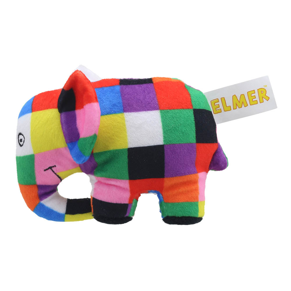 Elmer the Patchwork Elephant finger puppet – engaging puppet for storytelling and speech development