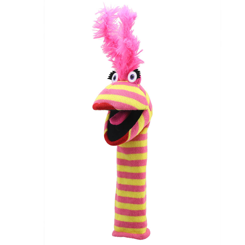 Lipstick ECO Knitted Hand Puppet — View 2 by The Puppet Company