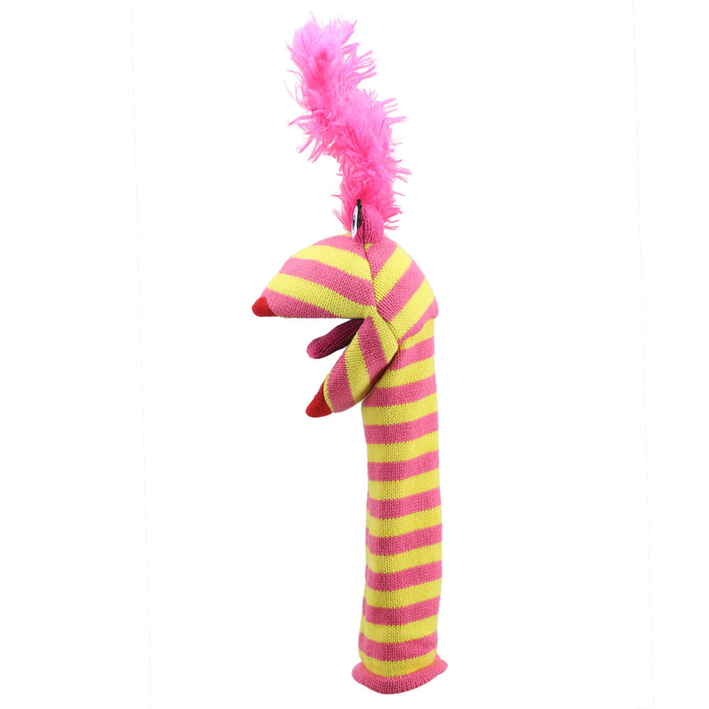 Lipstick ECO Knitted Hand Puppet — View 3 by The Puppet Company