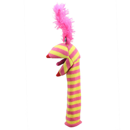 Lipstick ECO Knitted Hand Puppet — View 3 by The Puppet Company