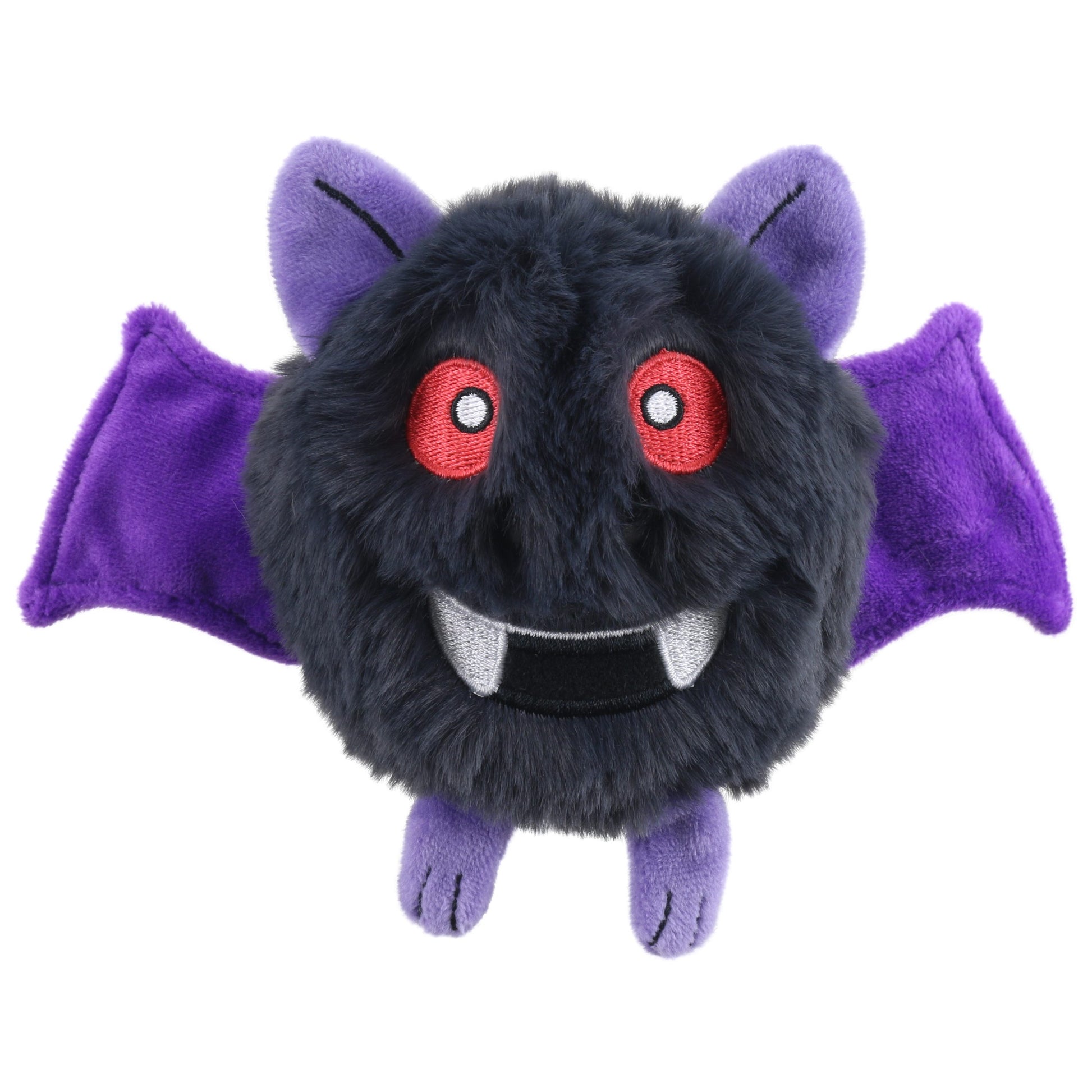 Swoop Black Micro-Monsters bat finger puppet by The Puppet Company – spooky fun monster for kids' imaginative play