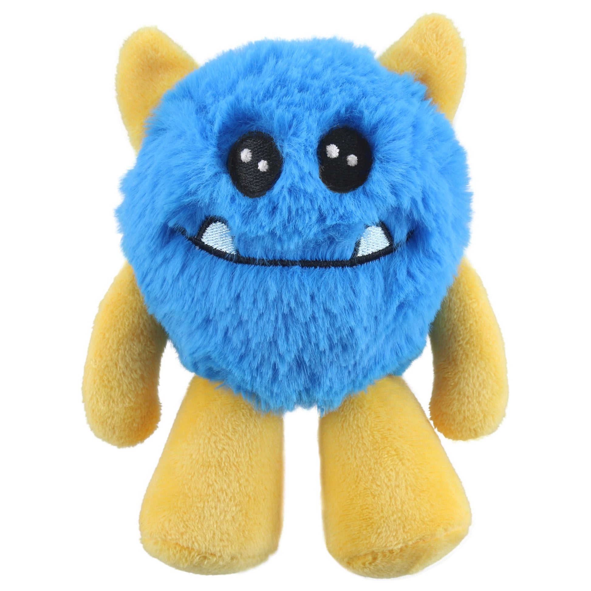 Snaggle Blue Micro-Monsters finger puppet by The Puppet Company – fun blue monster puppet for creative play