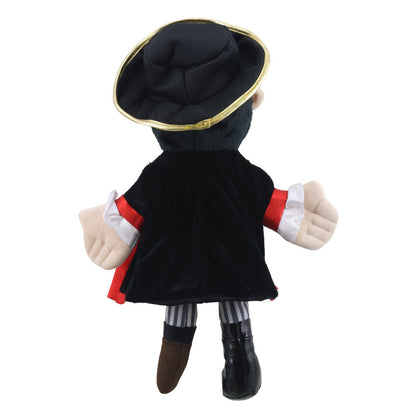 Pirate story telling hand puppet full costume view – fun swashbuckling puppet for kids' imaginative stories and play