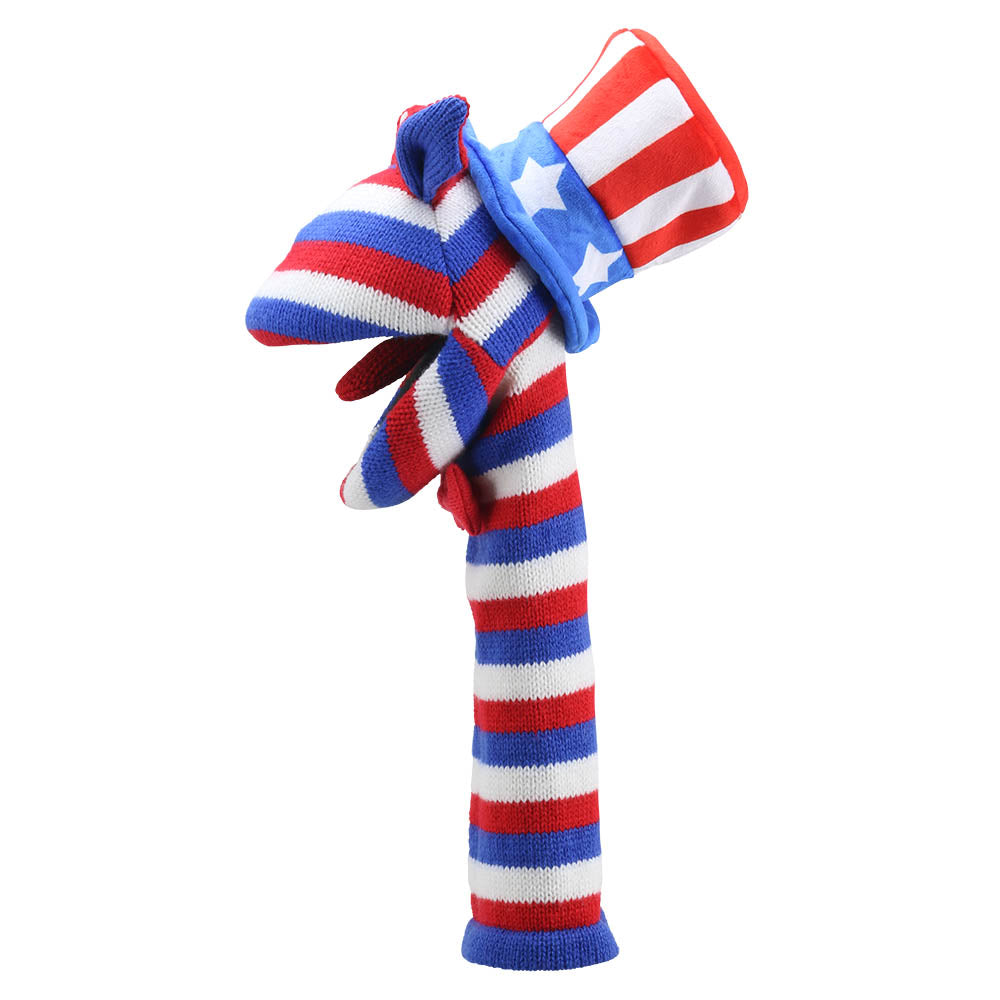 Sammy ECO Knitted Hand Puppet — View 3 by The Puppet Company